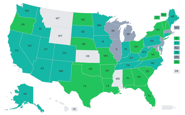 Track U.S. Progress with our State Policy Map